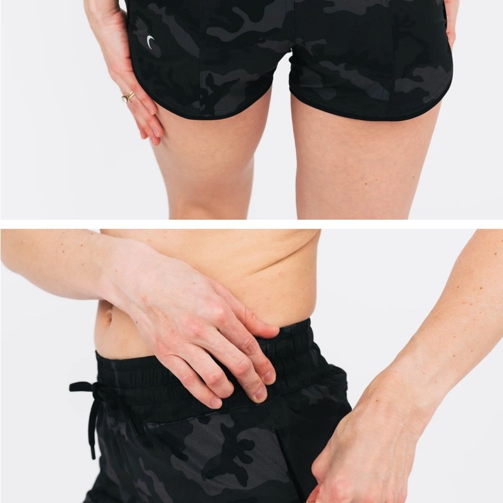 ZYIA Active camo flip shorts (reversible)